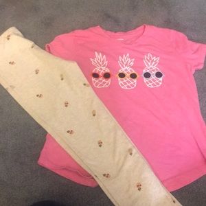 Pineapple outfit size 10-12